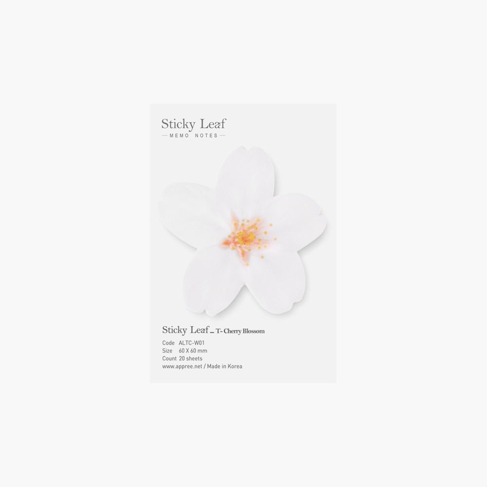 StickyLeaf_T-Cherry Blossom_White_S