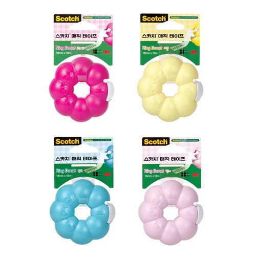 Scotch magic tape with donut dispenser 810RI(18mmX16m)