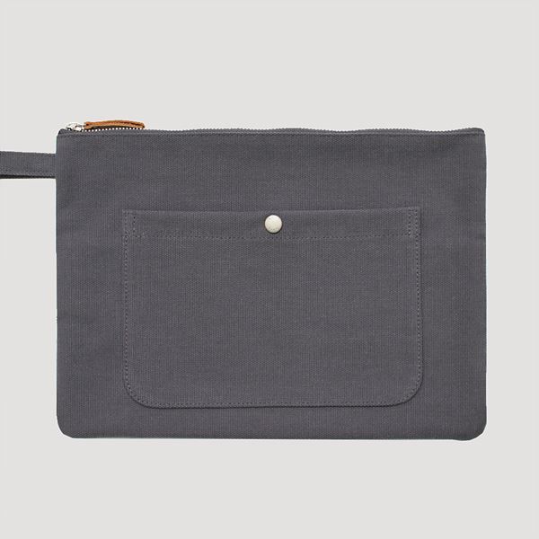 STANDARD CLUTCH / L / CHARCOAL