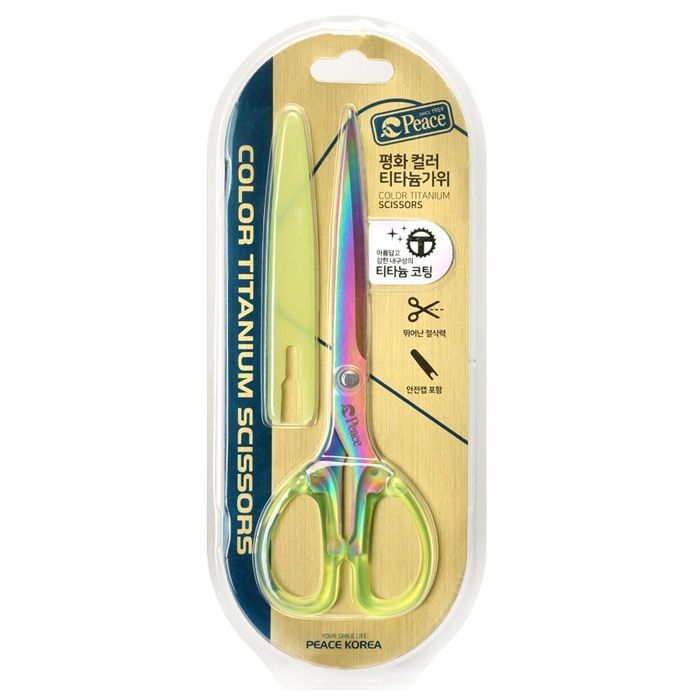 Color titanium scissors