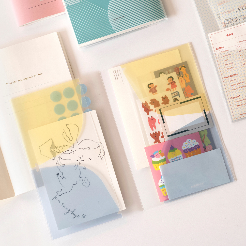 Double Pocket File for Sticker & Note
