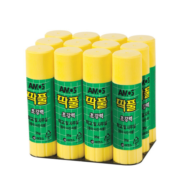Amos Solid Glue Stick 35g 12pcs