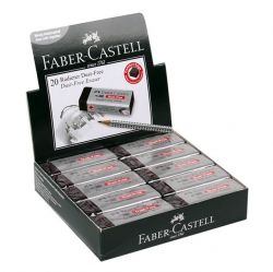 Dust-Free Erasers Black(L), Set of 20