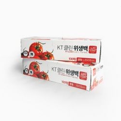 KT clean plastic Poly Bag 100ea, 250X350mm