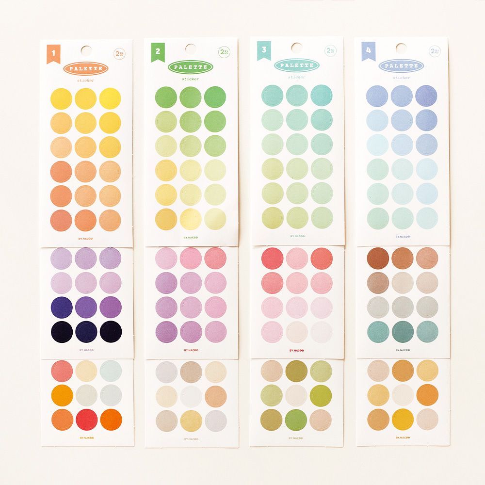 Palette circle sticker