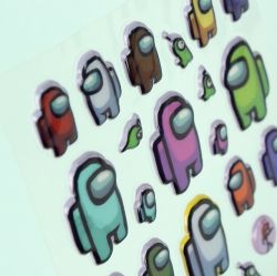 Among Us Sponge sticker 20sheet