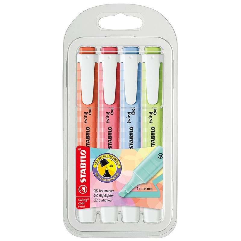 Swing Cool Highlighter Pastel, 4Colors  B Set 