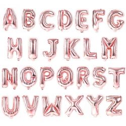30cm Number Foil Balloon Glossy Rosegold