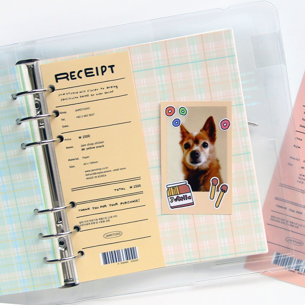 SQUARE DIARY Refill - Color Check, 6Rings 148x172mm