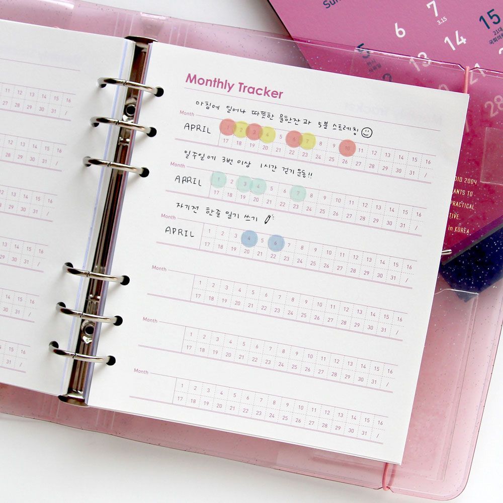 SQUARE DIARY Refill - Theme, 6Rings 148x172mm