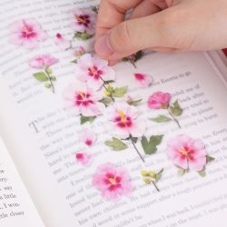 Press Flower Stickers_Rose of sharon