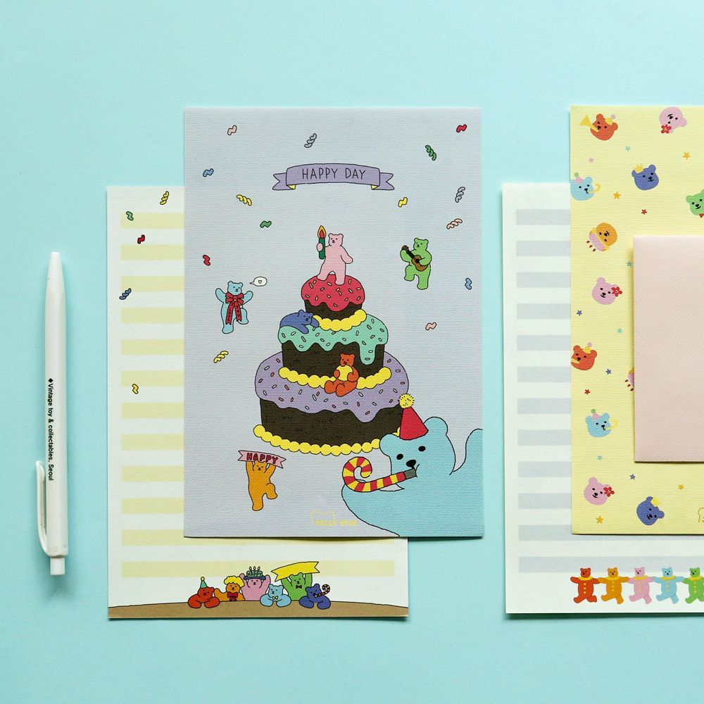 Daily Letter Paper (Jelly bear) 01-04
