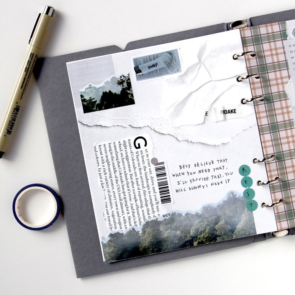 SQUARE DIARY Refill - Objet,  6Rings, 148x172mm,