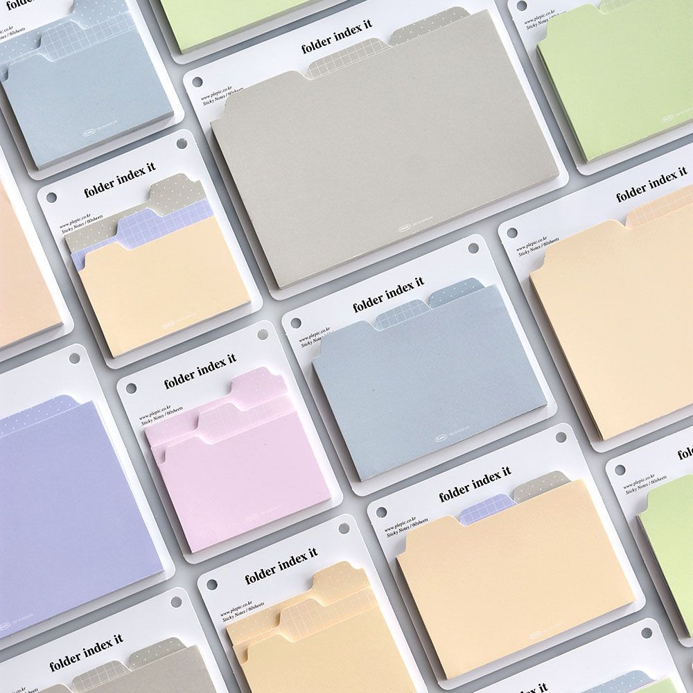 Folder Index It Memo Large, Sticky Notes 