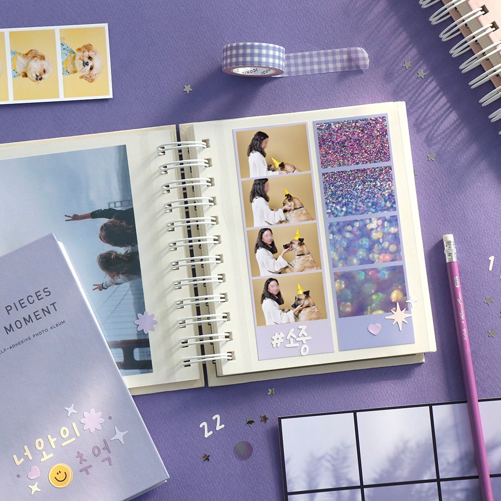 ICONIC LETTERING STICKY ALBUM HALF