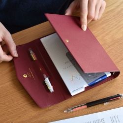 Classy Binder Clutch A6, 6-Rings Binder Cover 