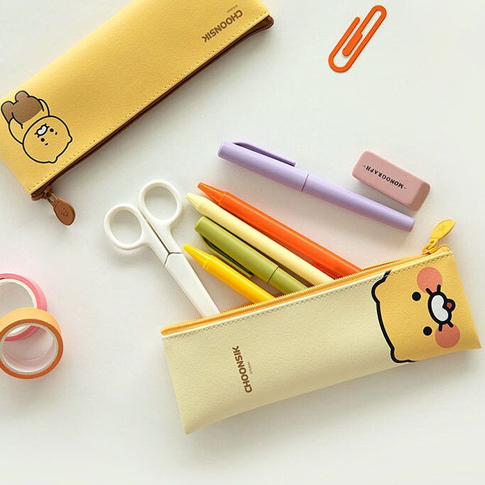 CHOONSIK Mini Flat Pencil Case