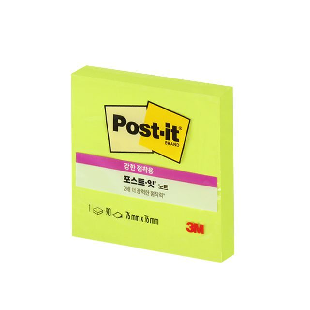 Post-it Super Sticky Note, 90 Green, 654 (76x76)