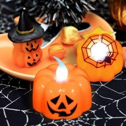 Halloween LED Pumpkin Candles, 12Pack 