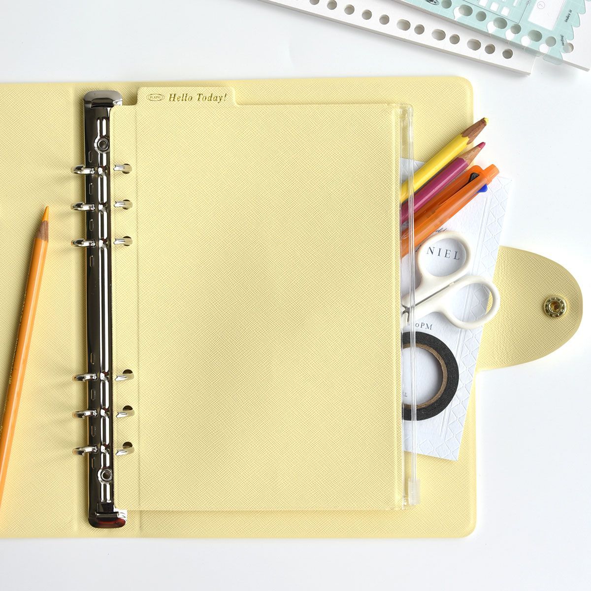 Classy Binder Pocket, 6-rings Binder Cover, A5 Size 
