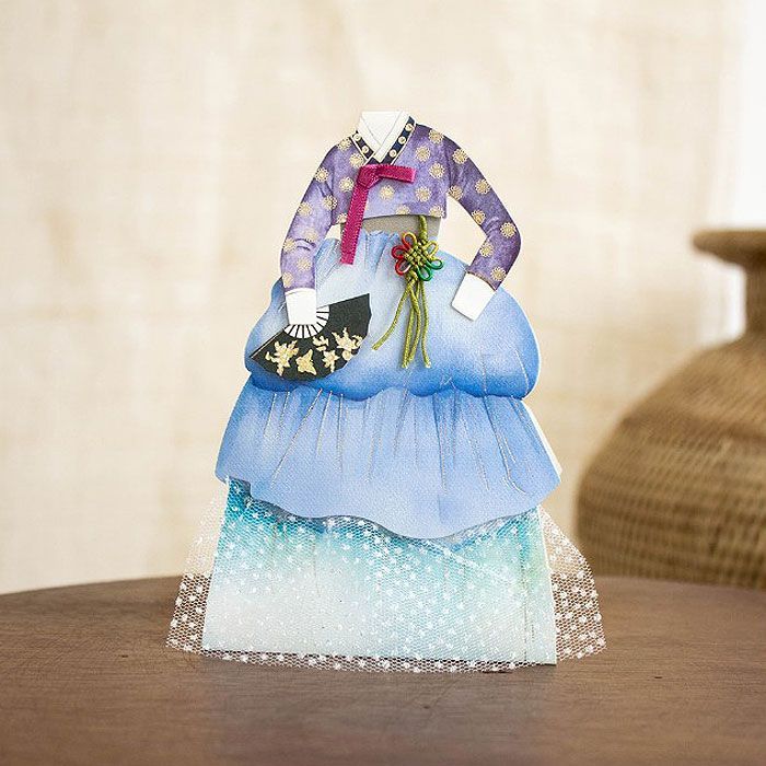 Korea Traditional Hanbok Card for Women 0002