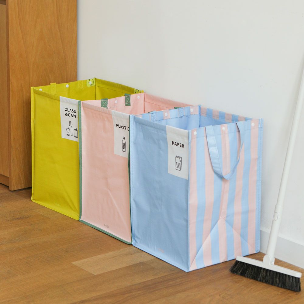 Tarpaulin recycling bin Set -  Smile