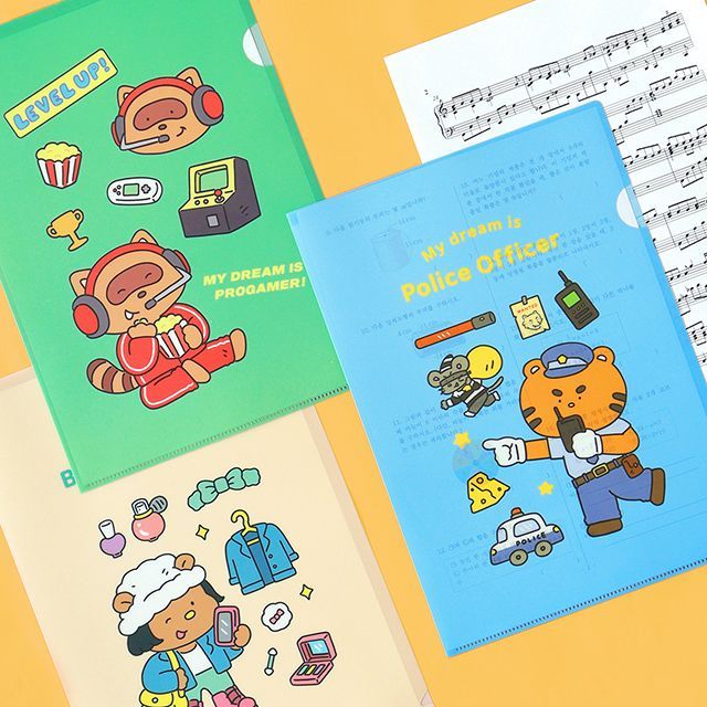 Elementary School My Dream L-Holder, for A4 Papers 