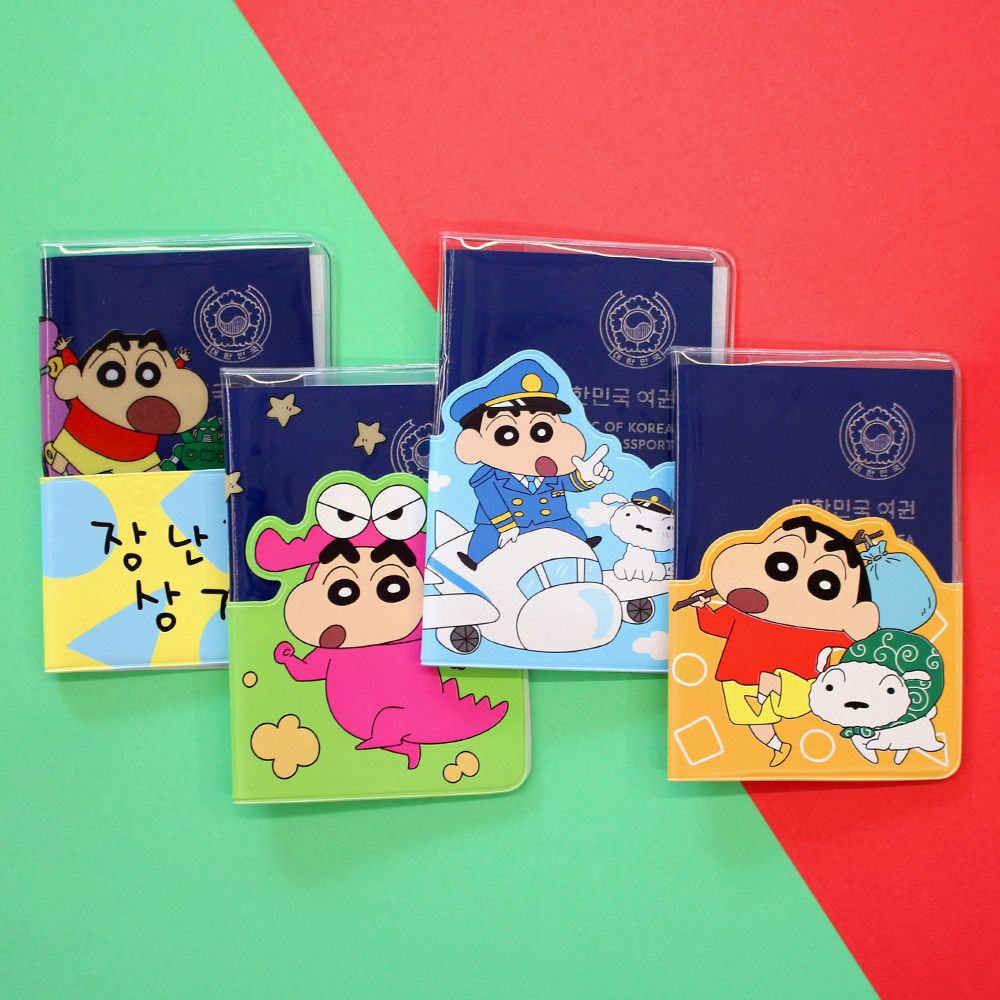 Crayon Shinchan Clear passport case
