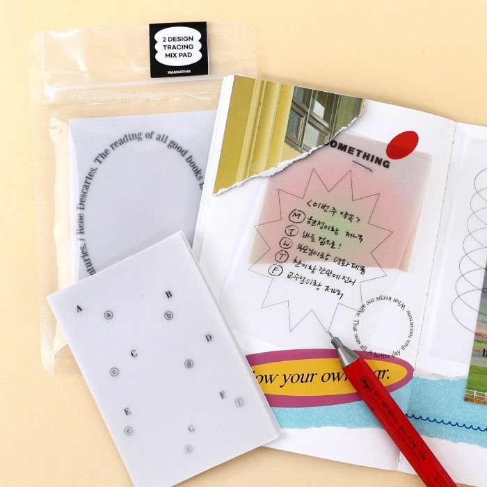 Treshing paper graphics Mix Diary Deco Pad