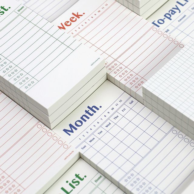 Lists to live by - memo pad