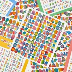 Rainvbow Typo Sticker