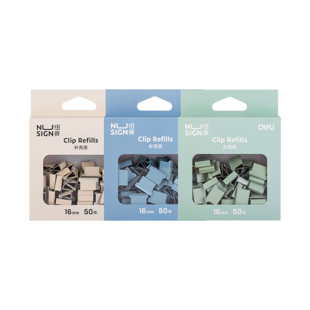 NUSIGN Color Blade Clip Refill 16mm(M), 50ea 