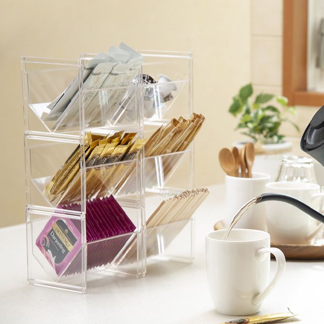 INOMATA Tea Time Rack - Clear
