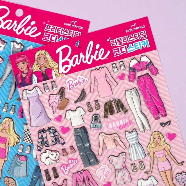 Barbie lovely style coordination sticker