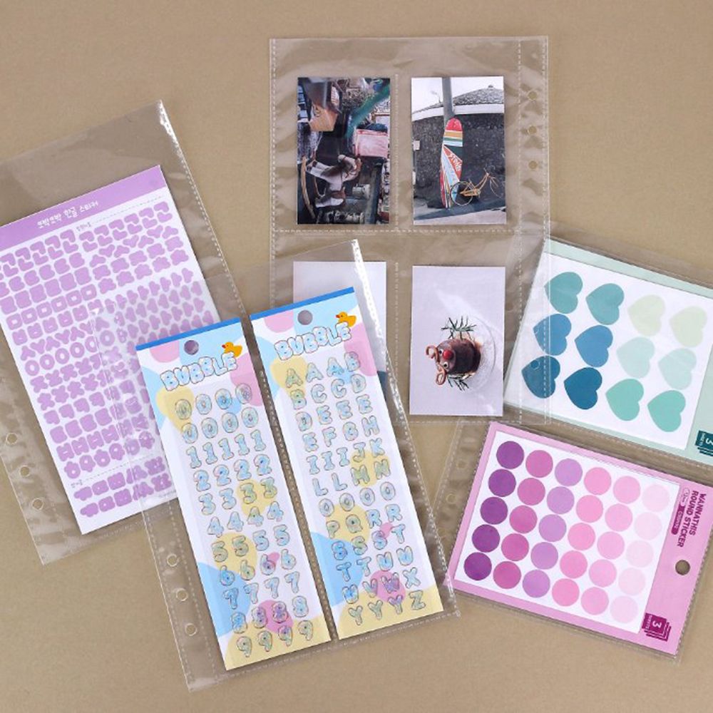 [A5] 6-Rings Binder Refill File for Stickers, 10Sheets