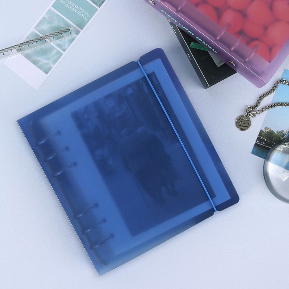 [A6] 6-Ring Square PP Color Binder Cover 