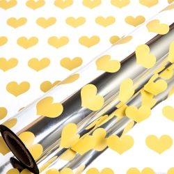 Metal Roll Wrapper Simple heart(M), 375mmx17m
