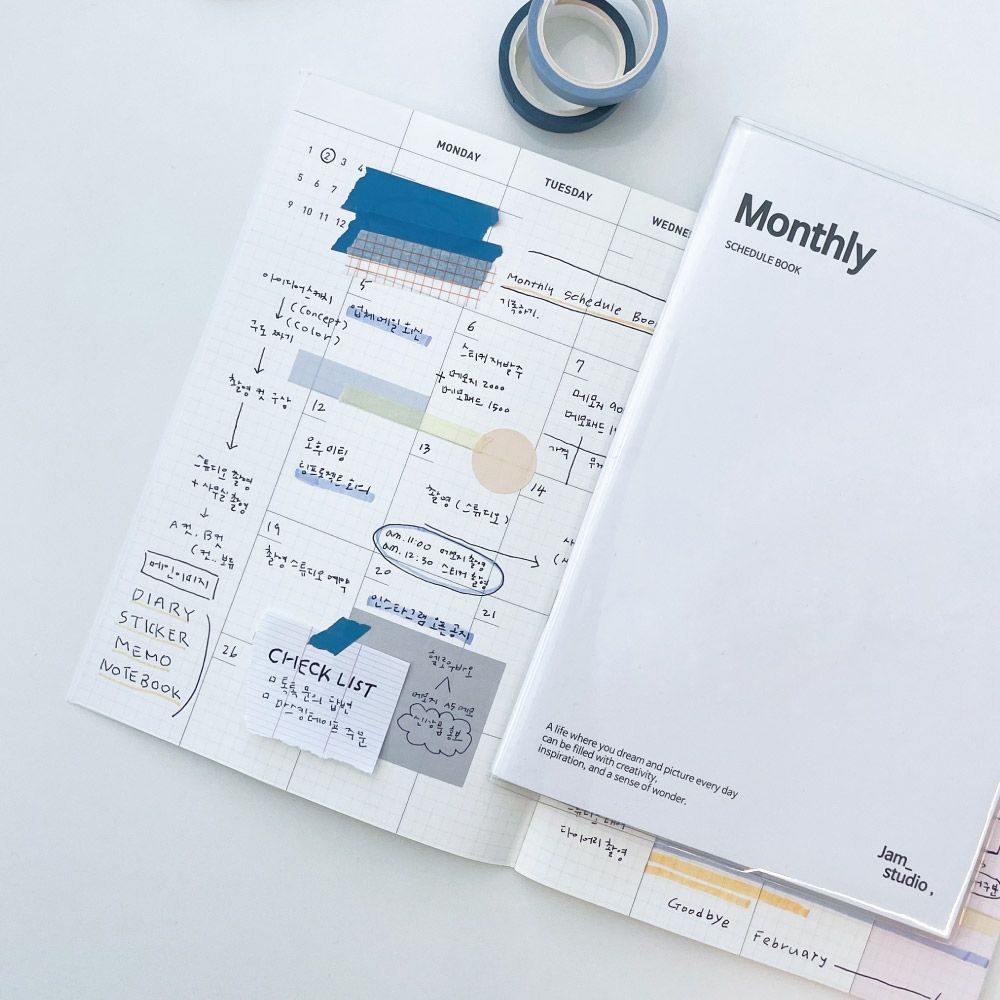Monthly Planner A5, Undated 