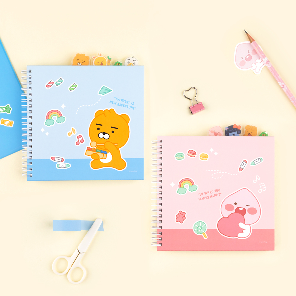 Little Kakao Friends Lovely PP Index Spring Notebook