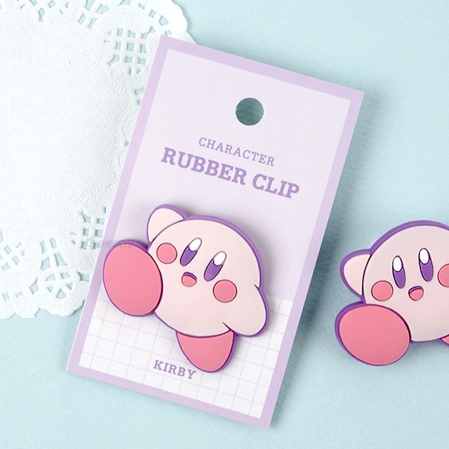 Kirby Rubber Clip - Purple