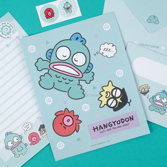 Sanrio Letter Paper & Envelopes Set - Hangyodon