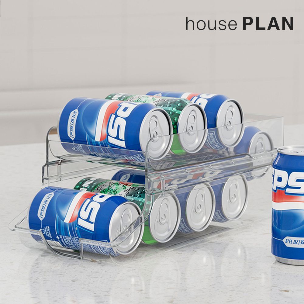 Refrigerator Organizing Two-Tier Can Dispenser S-