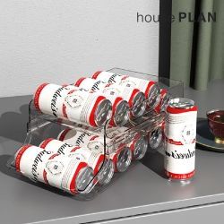 Refrigerator Organizing Two-Tier Can Dispenser  L