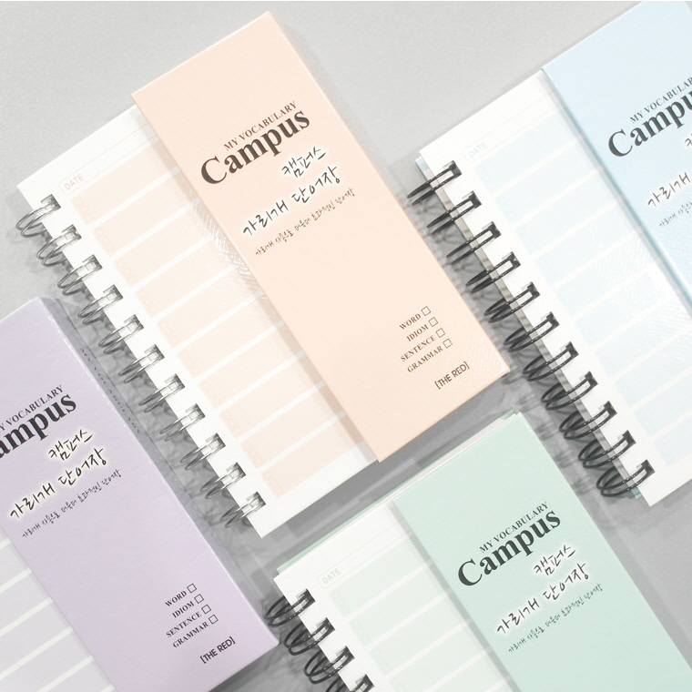 Vocabulary Memorizing Memo Pad Campus Random Color