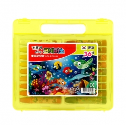 Turtle and Friends 36 Color Crayon