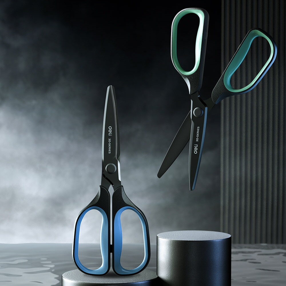 Round Black Blade Scissors