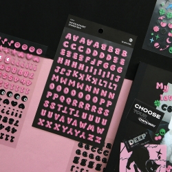 Puffer Alphabet Sticker Pack