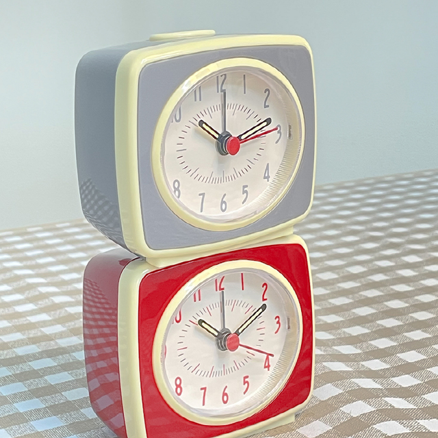 Retro-analog Low Noise Alarm Vintage Desk clock