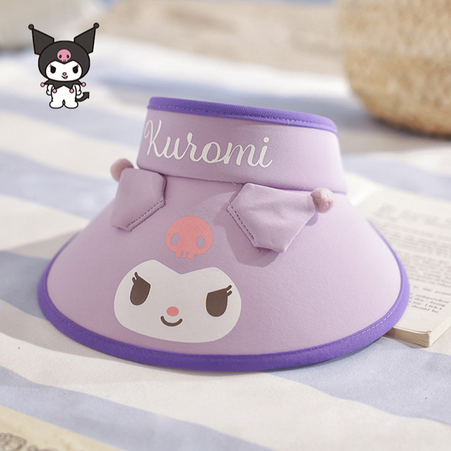 Sanrio Characters UV protection 3D Face Sun Cap - Kuromi
