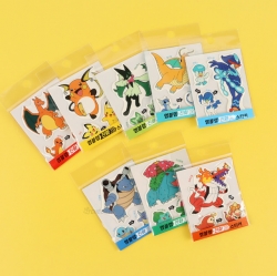Pocket Monster Emblem Evolution Sticker, set of 24pcs